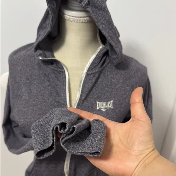 Everlast Women's Gray Zip-Up Hoodie - Image 2