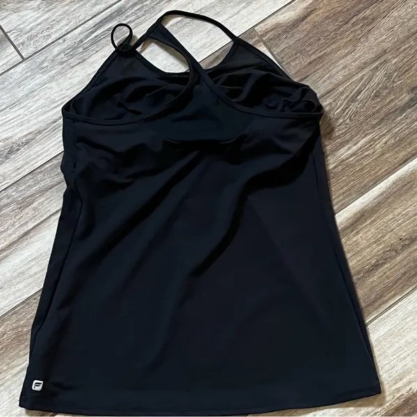Fabletics black scoop neck athletic workout tank - Image 3