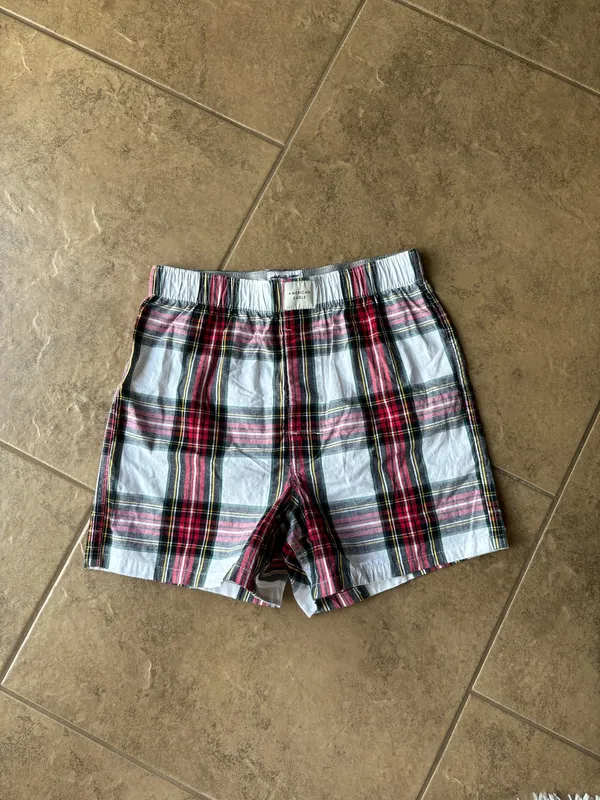 American Eagle Plaid Holiday Lounge Boxer Shorts - Image 2