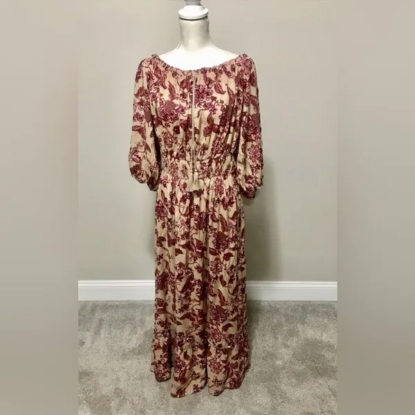 Boho off shoulder floral maxi - Image 7