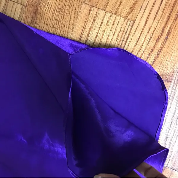 Fredricks of Hollywood vintage satin purple slip - Image 4