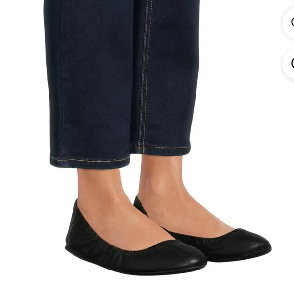 Time and Tru Scrunch Ballet Flat BLK size 7 (NWT) - Image 2