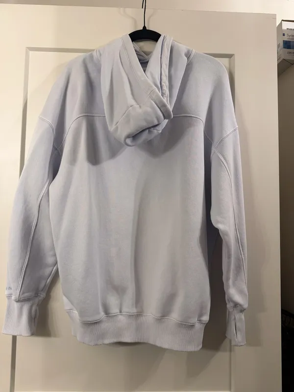 Aerie Eyelet Blue Oversized Hoodie - Image 8