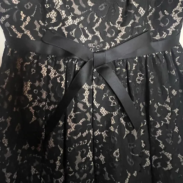 Robert Rodriguez Black‎ Strapless Lace Dress - Image 5