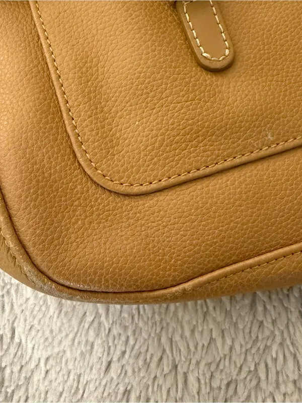 Longchamp Patch Pocket Leather Shoulder Bag - Image 4