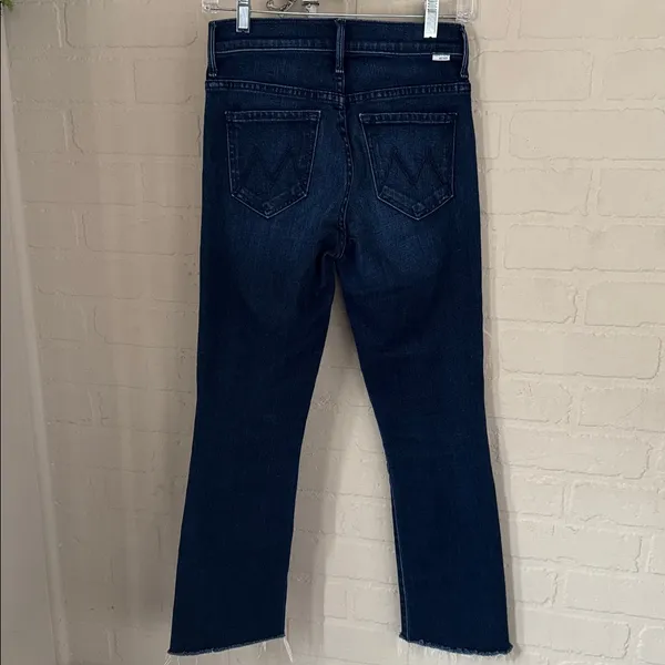 MOTHER Denim jeans the insider crop step gray movin on up stretch blue - Image 6