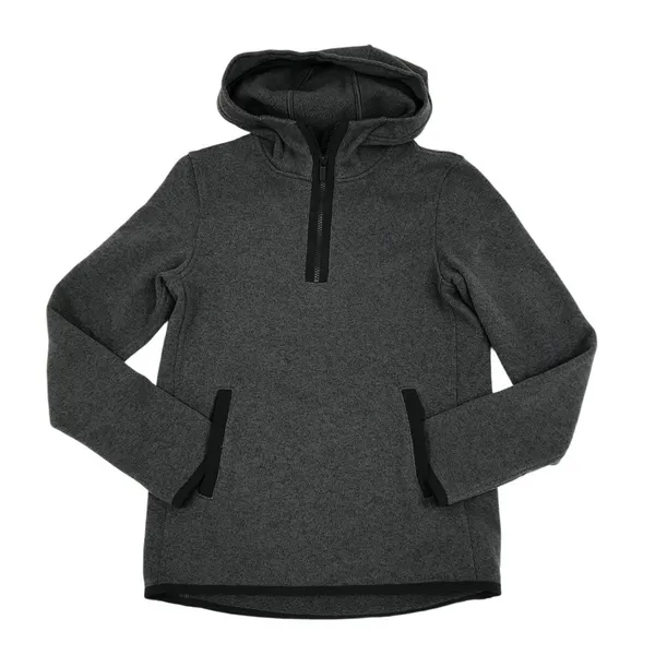 LULULEMON It’s Fleecing Cold Hooded Sweater-Pullover Sz 4 Gray Cozy Athletic EUC - Image 4