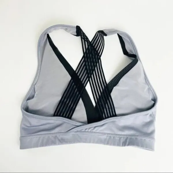 VICTORIA'S‎ SECRET Gray V-Neck Sports Bra XS - Image 3