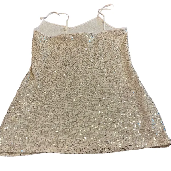 Express Sequin Tank Champagne / Gold Size XP - Image 2