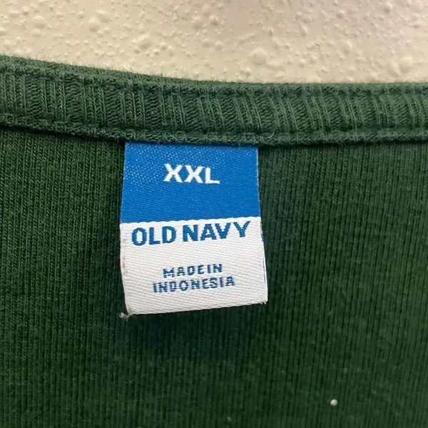 Old Navy Green Square Neck Long Sleeve Ribbed Body suit XXL Feminine 740 - Image 2