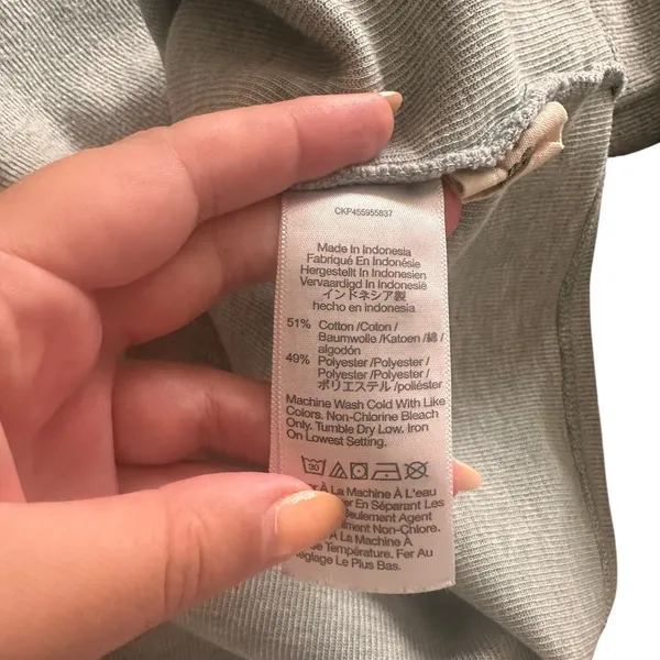 MADEWELL (Re)Sourced Mockneck Puff Sleeve‎ Top Sage Medium - Image 5