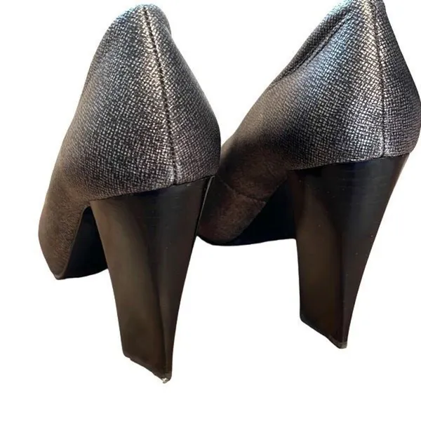 Calvin Klein Womens Elita Cosmopolitan Pump Heel‎ Shoes Metallic Silver Size 6.5 - Image 4