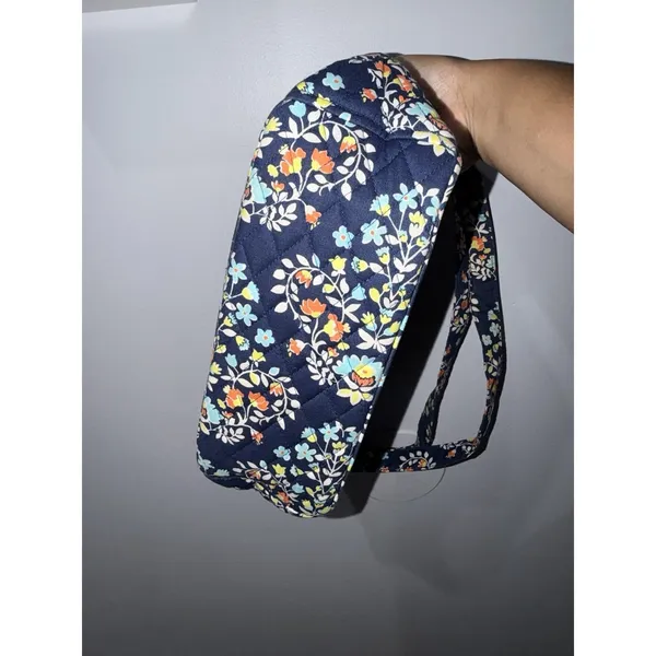 Vera Bradley Purse Chandelier Floral Shoulder Bag Pockets Zip Close Small Tote F - Image 6