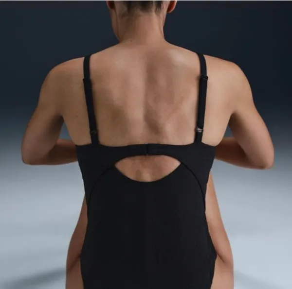 Nike Swim Water Texture Women's V-Neck One-Piece - Image 2