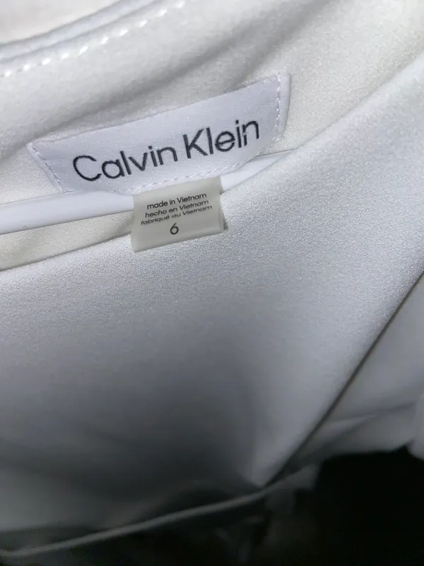 Calvin Klein White Dress - Image 7