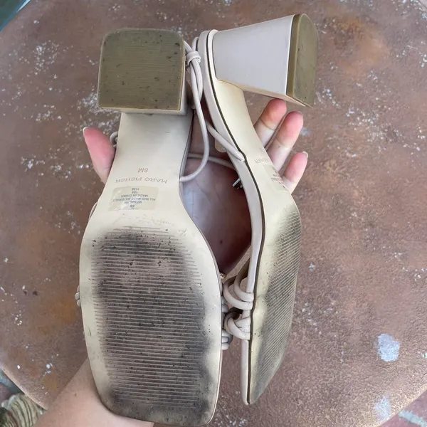 Marc Fisher beige strappy heels  Basically new - Image 4