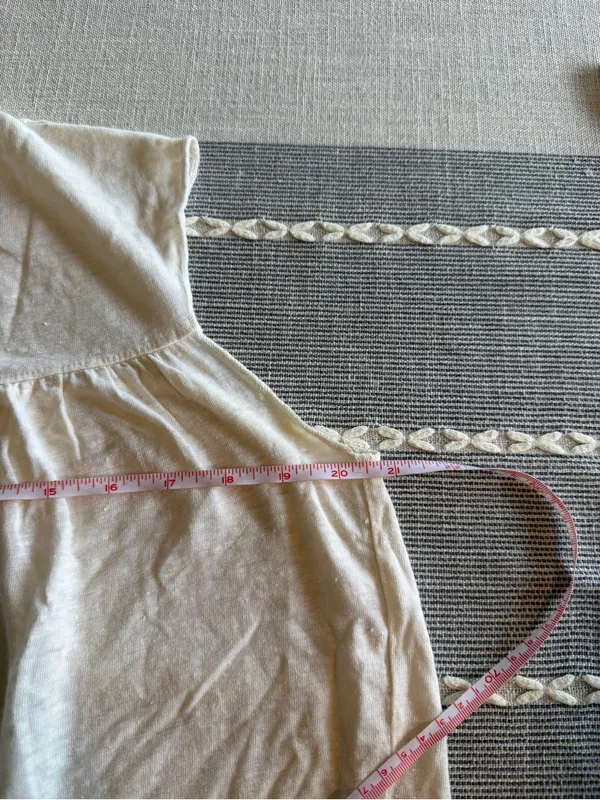 NSF Exposed Seam Sleeveless Henley Size P - Image 6