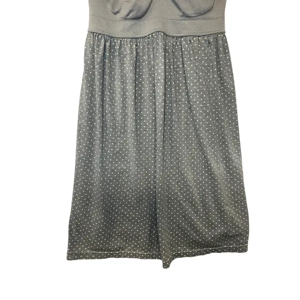 Motherhood Maternity Gray Polka Dot‎ Nursing Chemise Nightgown Size Large L - Image 4