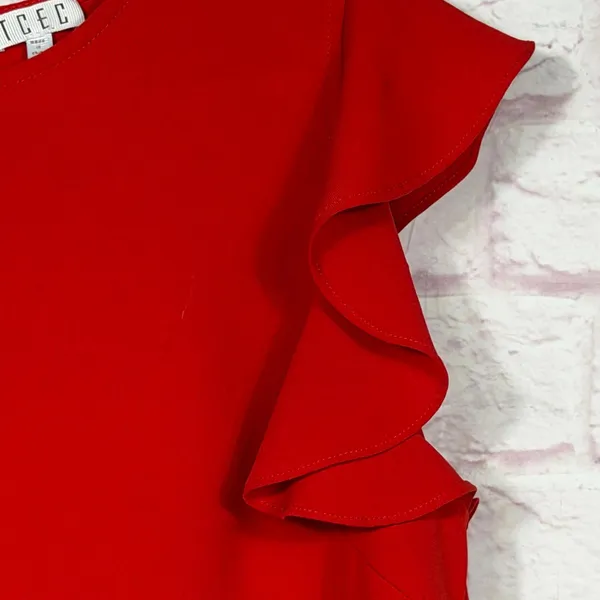 TCEC Large Red Ruffle Sleeve Blouse - Image 2