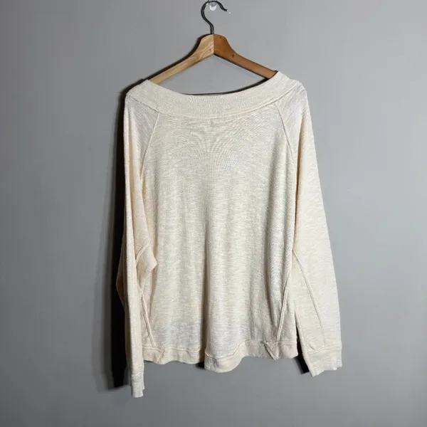 Free People We the Free Don't Forget Me Top Womens Medium Ivory Long Sleeve Boho - Image 7