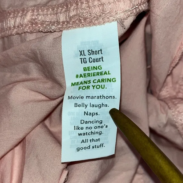 Aerie NWT Women's Cargo Pants Pink Wide Leg Cotton Casual Gorpcore XL Short - Image 6