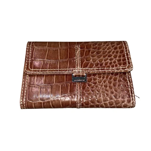 Liz Claiborne Brown Leather Wallet - Image 6