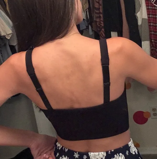 Black Sports Bra Top - Image 3