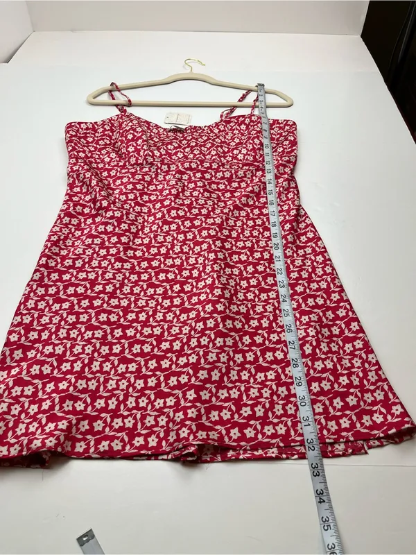 Intimately Free People On Our Radar Slip Dress Floral Red Cherry‎ Combo XL NEW - Image 9