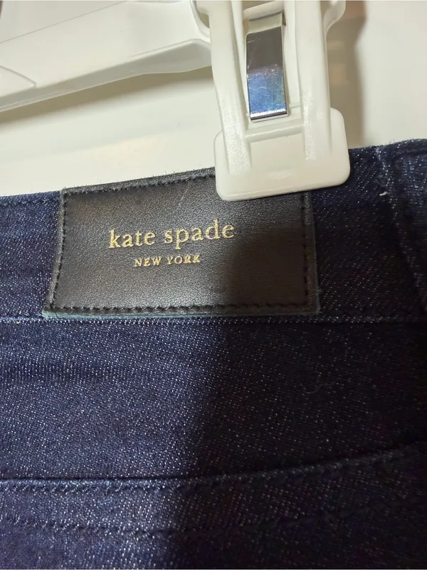 Kate Spade Broome Street Dark Wash Straight Leg Crop Jeans - Image 6
