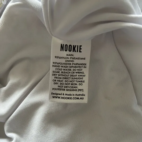 Nookie Confetti Sequin Mini White Bodycon Dress - Image 13