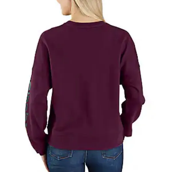 Purple Carhartt Crewneck Sweatshirt - Image 3