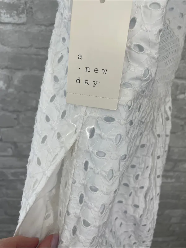 a new day White Eyelet Halter Maxi Dress - Image 8