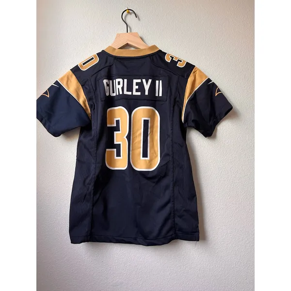 Nike On-Field Los Angeles Rams Official NFL Jersey Youth Size M 10/12 Gurley 30 - Image 2