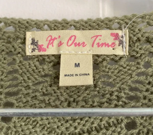 NWT Lightweight Sage Springtime Sweater Size M - Image 3