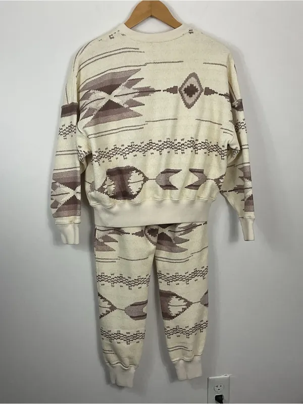 Polo Ralph Lauren Aztec Southwestern Jogger Sweatshirt Set Womens Size XS - Image 2