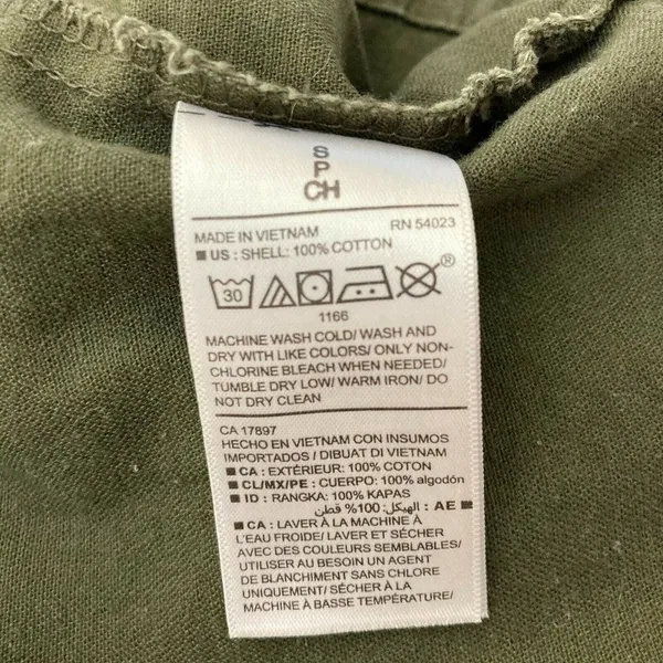 Old Navy 100% Cotton Olive Safari Utility‎ Jacket - Image 7