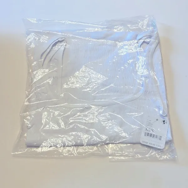 Free People Square One Seamless Cami Tank in White sz XS/S NWT $30R - Image 5