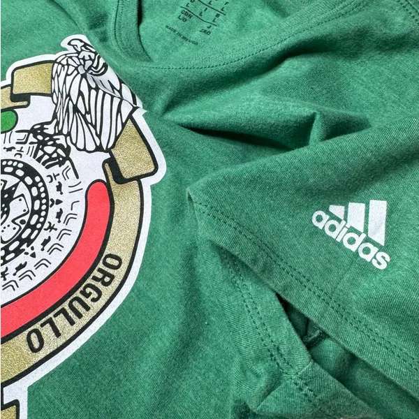Adidas Mexico El Tri Green Soccer Tee Large 2015 Seleccion Mexicana - Image 8