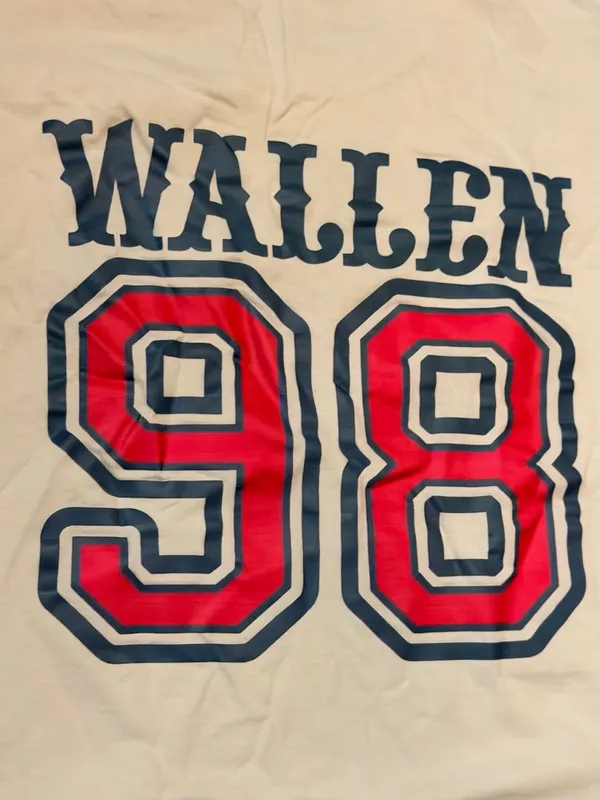 Morgan Wallen 98 Braves-Inspired Graphic Tee | Women’s Large - Image 5
