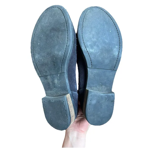 Eric Michael Portugal Venice Boot Blue Suede Moto Boots Sz 7 Spring Comfort - Image 6