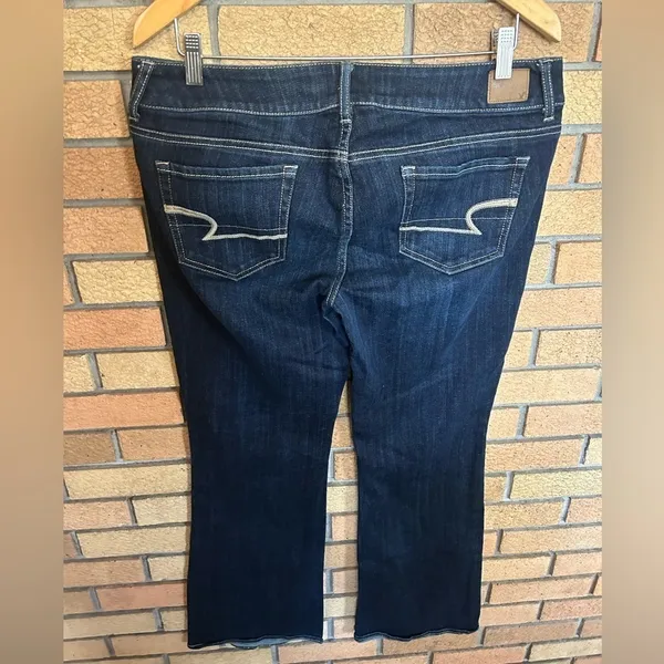 American Eagle AE Artist Bootcut Dark Wash Denim Jeans‎ Women’s Size 14 - Image 2