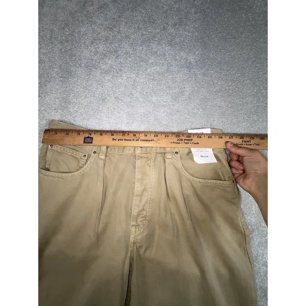 madewell low slung baggy jeans brown button fly 28 nwt - Image 9