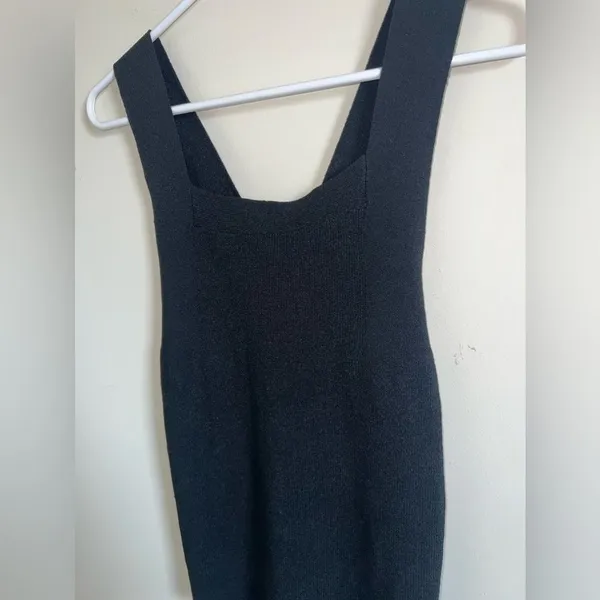 Madewell blouse black knit size medium stretch summer - Image 2