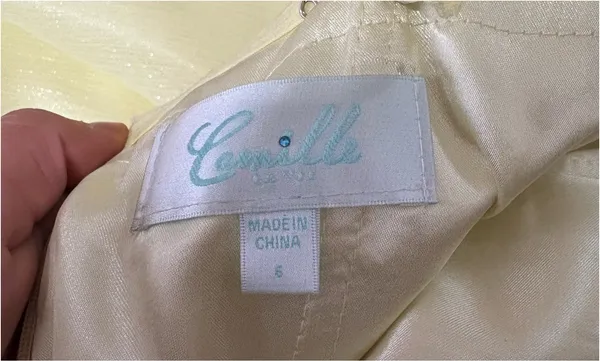 Camille La Vie Yellow Prom Dress - Image 5
