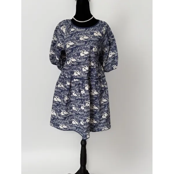 Urban Outfitters x Laura Ashley Bella Tiered Dress Swan Coquette Boho Womens Xs - Image 2