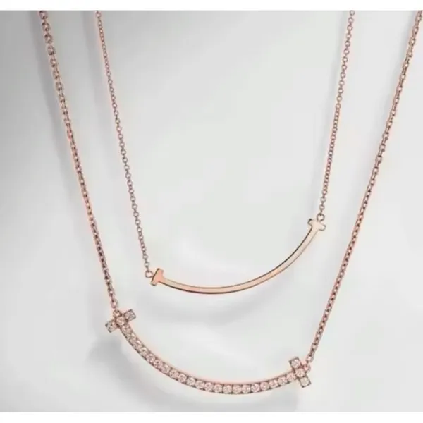 NEW‎ Rose Gold Filled Curved Bar Necklace , 16-18 - Image 4