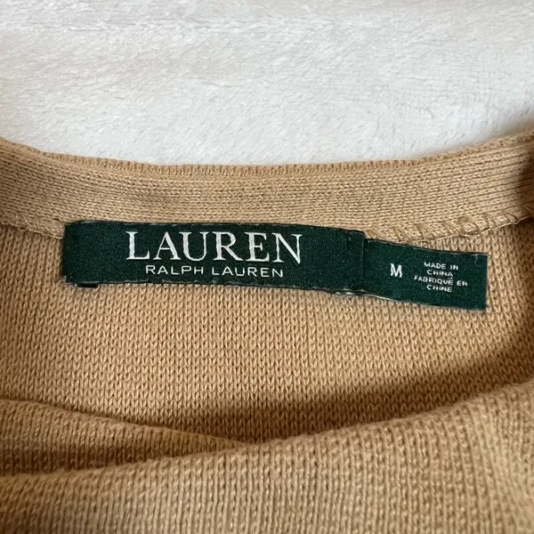 Lauren Ralph Lauren Womens Knit Moto Jacket Size M Zip Pockets Asymmetrical - Image 4