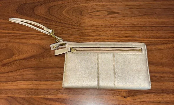 Coach Gold Wristlet - Image 2