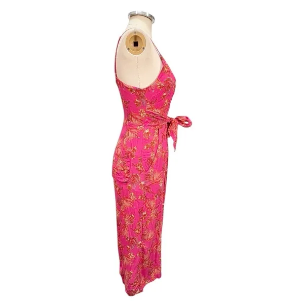 Free People Hot Tropics Wide Leg Cropped Jumpsuit Size Small - Image 5