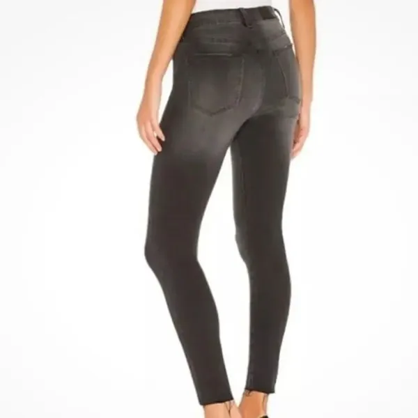 Pistola Audrey mid rise distressed grey skinny jean 24 - Image 3